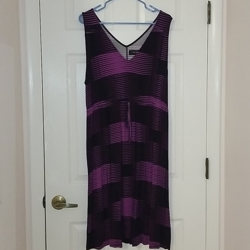 Purple and black dress